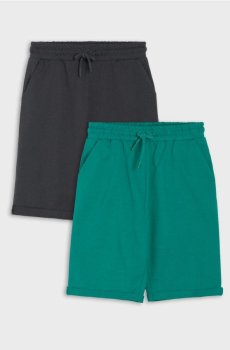 Трикотажні шорти-бермуди 2 pack - різнобарвний