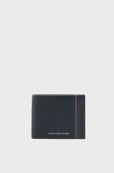 Мужской темно-синий кожаный кошелек CENTRAL Синий ONESIZE Tommy Hilfiger AM0AM14232