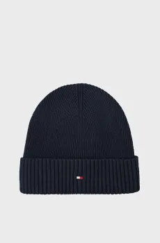 Мужская темно-синяя шапка ESSENTIAL FLAG Синий ONESIZE Tommy Hilfiger AM0AM10337