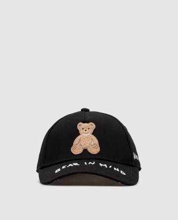 Черная кепка Bear in mind с вышивкой логотипа Черная кепка Bear in mind с вышивкой логотипа