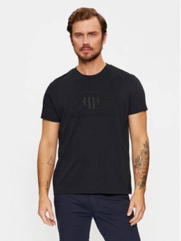 Gant Футболка Reg Tonal Shield Ss 2003140 Чорний Regular Fit Gant Футболка Reg Tonal Shield Ss 2003140 Чорний Regular Fit