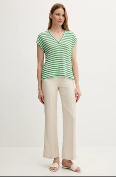 Футболка с примесью льна United Colors of Benetton