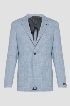Мужской голубой блейзер Голубой 48 Karl Lagerfeld 552031.155280;600