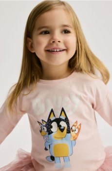 Reserved - Футболка Bluey - пастельний рожевий - 442FT-03X