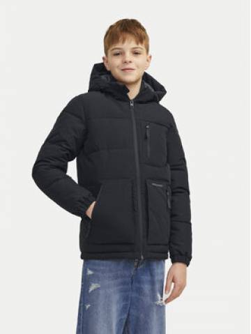 Jack&Jones Junior Пуховик Otto 12258547 Чорний Regular Fit Jack&Jones Junior Пуховик Otto 12258547 Чорний Regular Fit