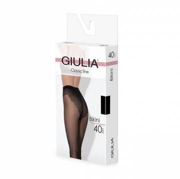 Колготки женские Giulia Bikini с ажурными трусиками из полиамида, 40 DEN, Nero, размер 3 (Smart Box) Колготки женские Giulia Bikini с ажурными трусиками из полиамида, 40 DEN, Nero, размер 3 (Smart Box)