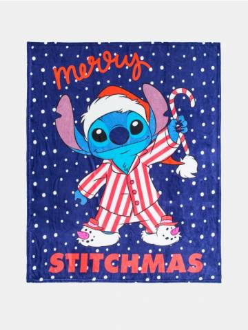 Ковдра з принтом Lilo & Stitch - темно-синій Ковдра з принтом Lilo & Stitch - темно-синій