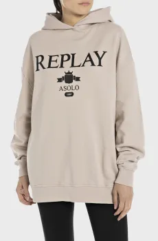 Женское бежевое худи Бежевый XS Replay W3100B.000.23650P