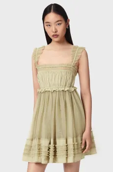 Женский оливковый сарафан ANGELA Оливковый 10 AllSaints W144DE