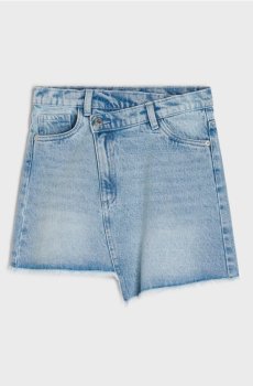 Джинсова мініспідниця - синій