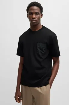 Мужская черная футболка Черный XS HUGO 50536347;001