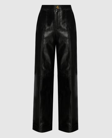 Черные кожаные штаны Zima