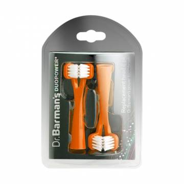 Сменные щетки Dr. Barmans Duopower оранжевые, 2 шт Сменные щетки Dr. Barmans Duopower оранжевые, 2 шт