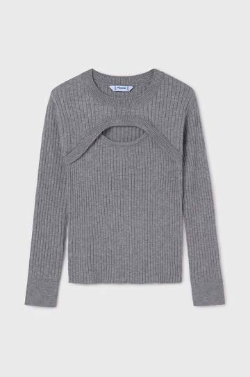 Детский свитер Mayoral цвет серый лёгкий 7308