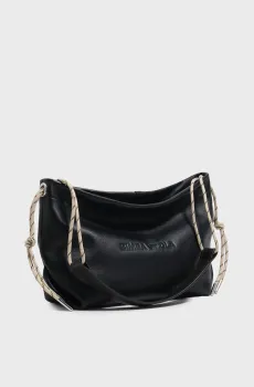 Женская черная кожаная сумка Черный ONESIZE Bimba Y Lola 261BBAJ6N.11000