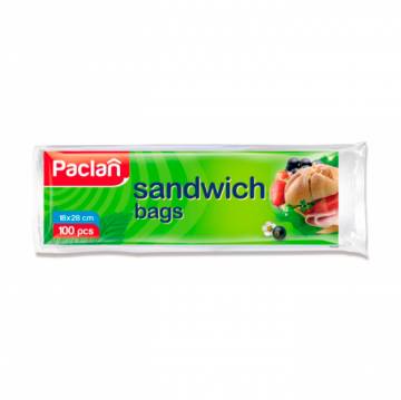 Пакеты для бутербродов Paclan 18 x 28 см, 100 шт Пакеты для бутербродов Paclan 18 x 28 см, 100 шт
