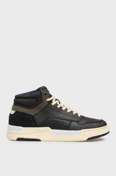 Мужские черные кожаные хайтопы RINE Черный 42 G-Star RAW D28198,01