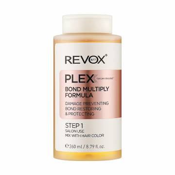 Средство Revox B77 Plex Bond Multiply Formula Step 1 для профессионального восстановления волос, 260 мл Средство Revox B77 Plex Bond Multiply Formula Step 1 для профессионального восстановления волос, 260 мл