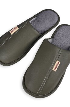 Мужские домашние тапочки 2Step закрытые, зеленые, размер 40-41 (WWSL2023-14-Grn)