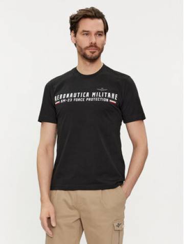 Aeronautica Militare Футболка 241TS1942J538 Чорний Regular Fit Aeronautica Militare Футболка 241TS1942J538 Чорний Regular Fit