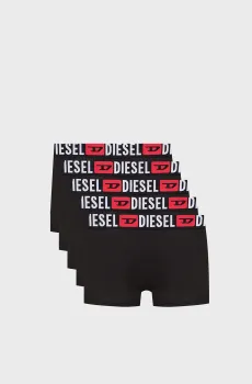 Мужские черные боксеры (5 шт) UMBX-DAMIEN Черный S Diesel 00SUAG 0DDAI