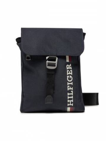 Tommy Hilfiger Плоска сумка Th Monotype Mini Reporter AM0AM11786 Cиній Tommy Hilfiger Плоска сумка Th Monotype Mini Reporter AM0AM11786 Cиній