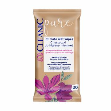 Влажные салфетки для интимной гигиены Cleanic Pure Intimate Wet Wipes, 20 шт Влажные салфетки для интимной гигиены Cleanic Pure Intimate Wet Wipes, 20 шт