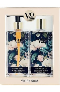 Уценка! Набор Vivian Gray Delicious Peony (гель для душа, 350 мл + крем-мыло для рук, 350 мл)