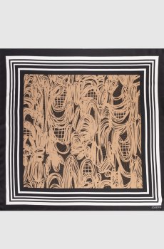 Черный платок из шелка Briar