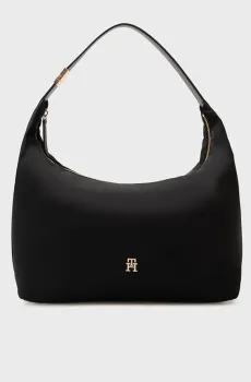 Женская черная сумка GO HOBO Черный ONESIZE Tommy Hilfiger AW0AW18229
