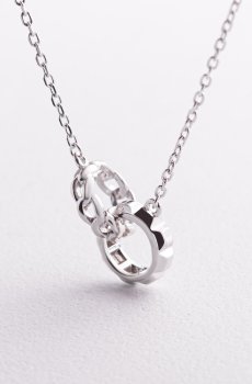 Серебряное колье "Isabelle" 181373
