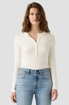 Женский белый лонгслив Белый L Levi’s® 0086R;0000