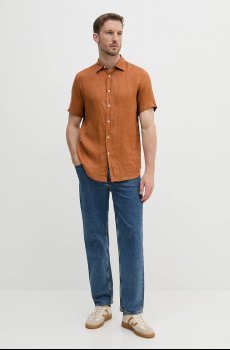 Льняная рубашка United Colors of Benetton