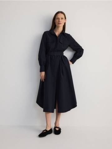 Reserved - LADIES` DRESS - темно-синій - 629EH-59X Reserved - LADIES` DRESS - темно-синій - 629EH-59X