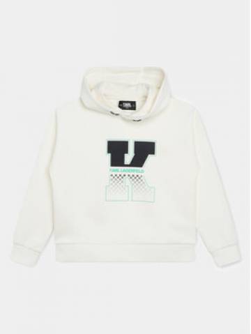 Karl Lagerfeld Kids Світшот Z30045 S Білий Regular Fit Karl Lagerfeld Kids Світшот Z30045 S Білий Regular Fit