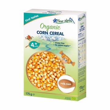 Детская безмолочная каша Fleur Alpine Organic Corn Cereal Кукурузная, от 4 месяцев, 175 г Детская безмолочная каша Fleur Alpine Organic Corn Cereal Кукурузная, от 4 месяцев, 175 г