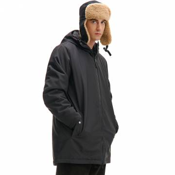 Cropp - Пальто basic із каптуром - чорний Cropp - Пальто basic із каптуром - чорний