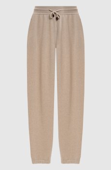 Бежевые джоггеры Merano из кашемира