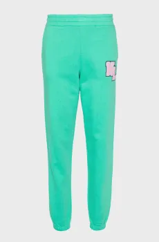 Женские бирюзовые спортивные брюки KL LOGO Бирюзовый S Karl Lagerfeld 240W1053