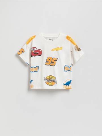Reserved - Футболка Тачки - кремовий - 105FO-01X Reserved - Футболка Тачки - кремовий - 105FO-01X