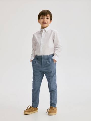 Reserved - Елегантні штани regular - синій - 543CJ-55X