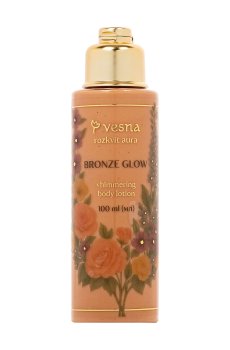 Увлажняющий лосьон для тела Vesna Rozkvit Aura Bronze Glow Shimmering Body Lotion с шимером, 100 мл