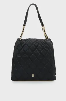 Женская черная сумка FEMININE TOTE Черный ONESIZE Tommy Hilfiger AW0AW18719