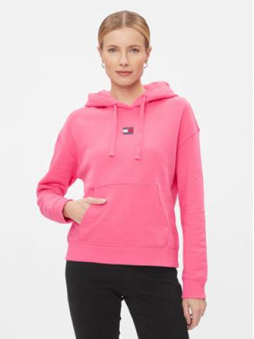 Tommy Jeans Світшот Badge DW0DW17326 Рожевий Boxy Fit Tommy Jeans Світшот Badge DW0DW17326 Рожевий Boxy Fit