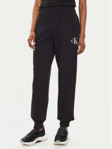 Calvin Klein Jeans Спортивні штани Monologo J20J223590 Чорний Relaxed Fit Calvin Klein Jeans Спортивні штани Monologo J20J223590 Чорний Relaxed Fit