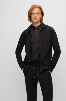 Мужское черное худи Черный M BOSS 50471960;001