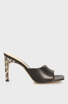 Женские черные кожаные мюли Tamarry Черный 37 PRPY PRSLT1044W