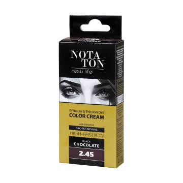Крем-краска для бровей и ресниц Notaton Eyebrow & Eyelash Dye Color Cream 2.45 Черный шоколад, 15 мл Крем-краска для бровей и ресниц Notaton Eyebrow & Eyelash Dye Color Cream 2.45 Черный шоколад, 15 мл