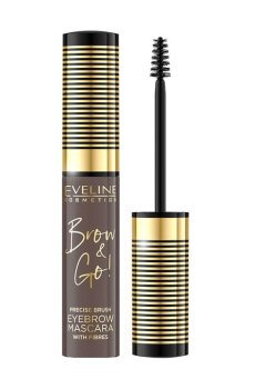 Тушь для бровей Eveline Cosmetics Brow & Go! Eyebrow Mascara 01 Medium Brown, 6 мл