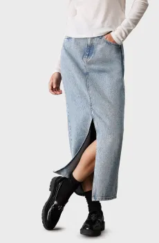 Женская голубая джинсовая юбка MAXI DENIM Голубой 24 Calvin Klein Jeans J20J224054